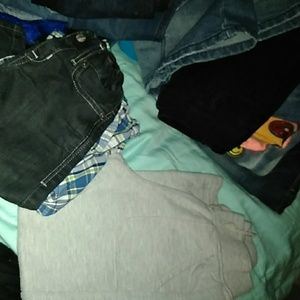 Jeans sweats and fannel